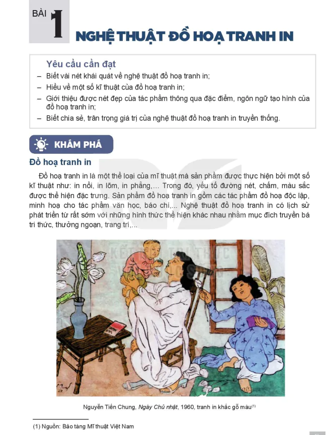 Bài 1: Nghệ Thuật Đồ Họa Tranh In