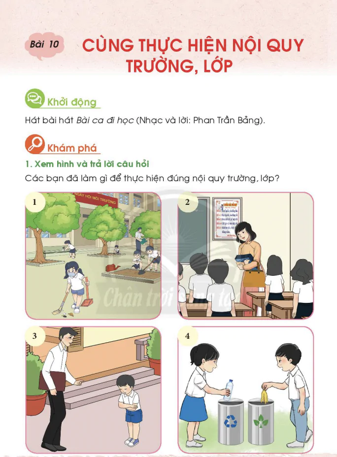 Bài 10: Cùng thực hiện nội quy trường lớp