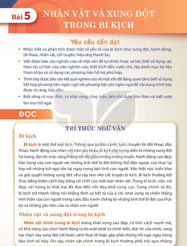 Bài 5: Nhân Vật Và Xung Đột Trong Bi Kịch