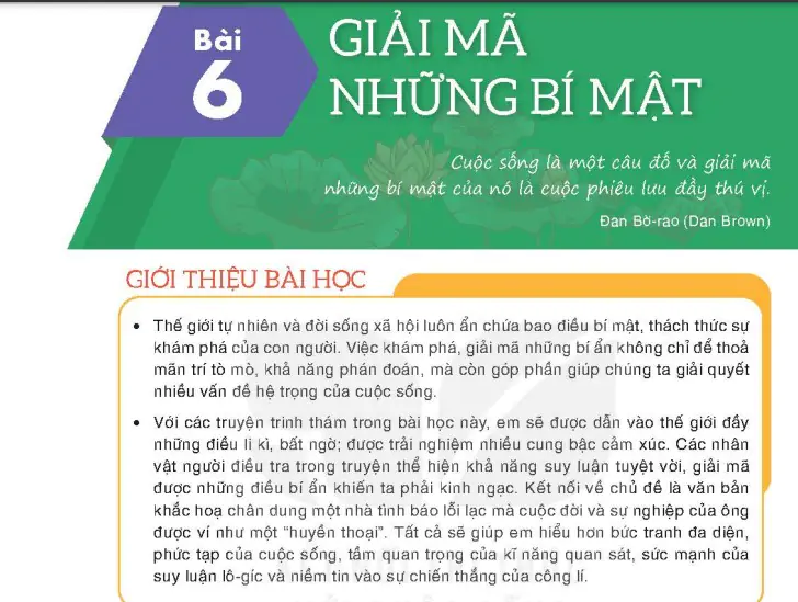 Bài 6: Giải mã những bí mật