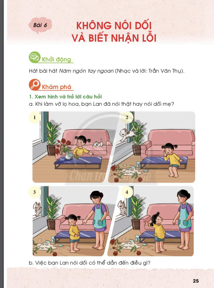 Bài 6: Không nói dối và biết nhận lỗi 