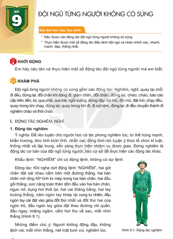 Bài 9: Đội Ngũ Từng Người Không Có Súng