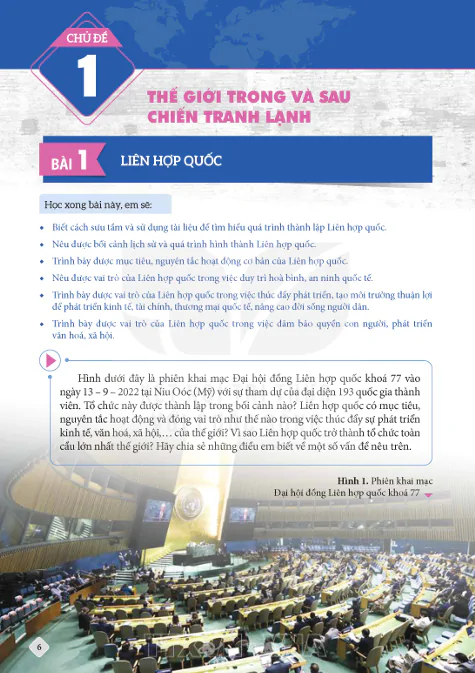 Chủ đề 1: THẾ GIỚI TRONG VÀ SAU CHIẾN TRANH LẠNH