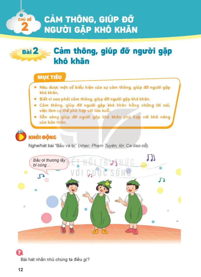 Chủ Đề 2: Cảm Thông, Giúp Đỡ Người Gặp Khó Khăn