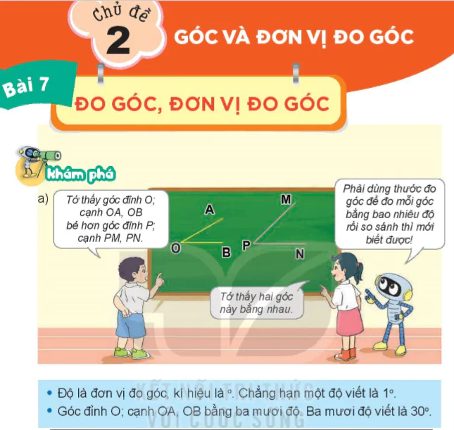 Chủ đề 2: Góc và đơn vị đo góc