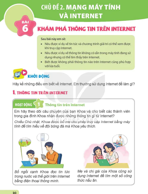 Chủ đề 2. Mạng máy tính và internet