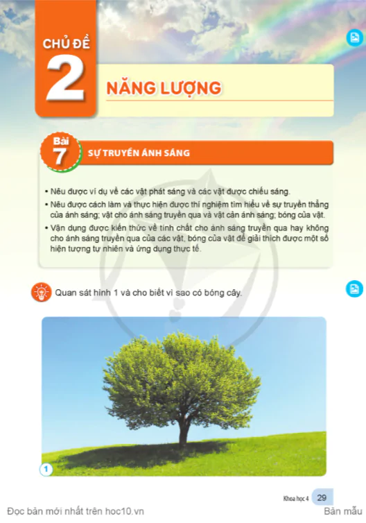 CHỦ ĐỀ 2: NĂNG LƯỢNG