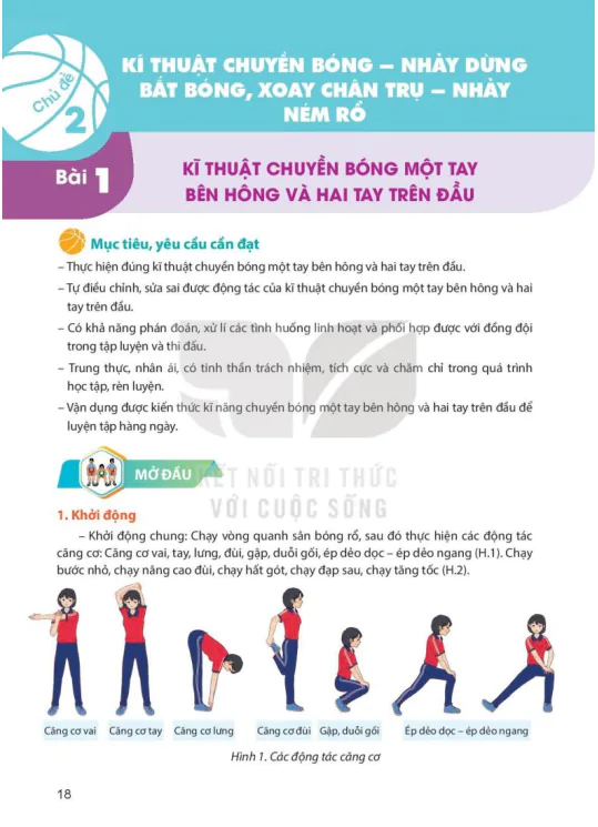 Chủ đề 2: KĨ THUẬT CHUYỀN BÓNG – NHẢY DỪNG BẮT BÓNG, XOAY CHÂN TRỤ – NHÀY NÉM RỔ