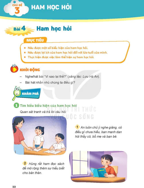 Chủ đề 3: Ham học hỏi