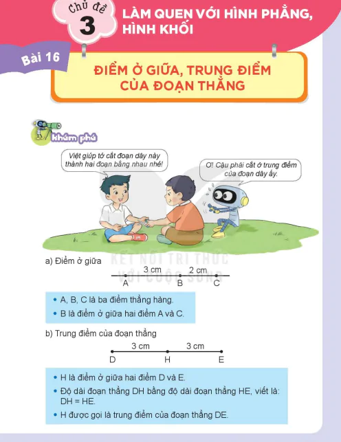 Chủ đề 3: Làm quen với hình phẳng, hình khối