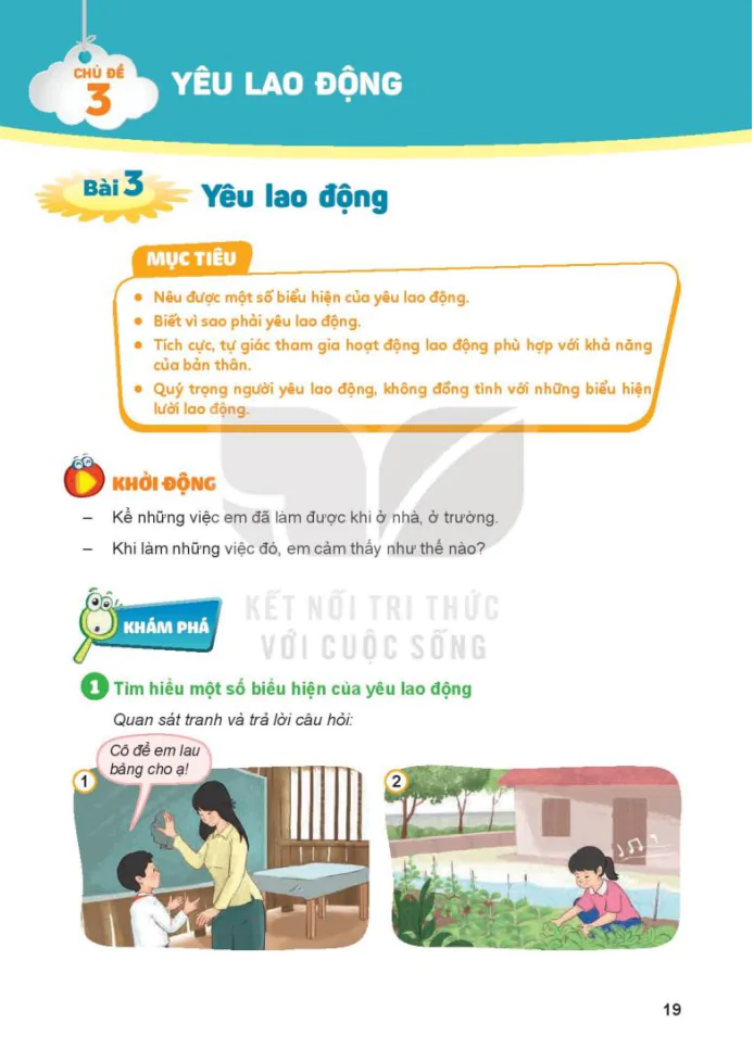 Chủ Đề 3: Yêu Lao Động