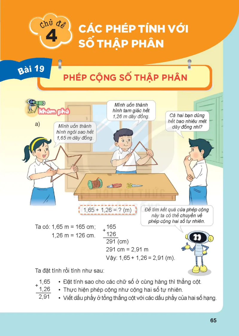 Chủ đề 4: Các phép tính với số thập phân