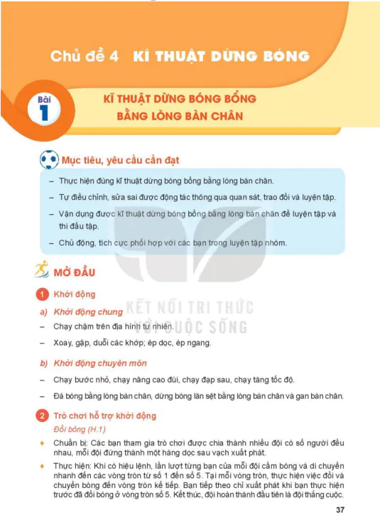 Chủ đề 4: Kĩ thuật dừng bóng