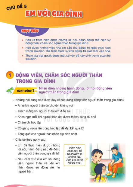 Chủ đề 5. EM VỚI GIA ĐÌNH