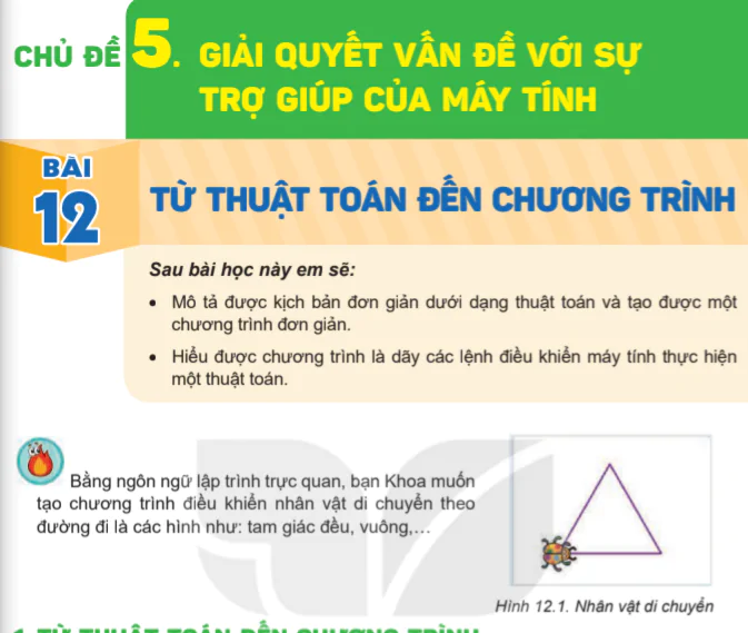 Chủ đề 5: Giải quyết vấn đề với sự trợ giúp của máy tính