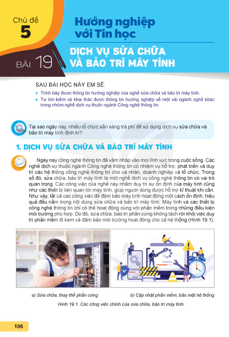 CHỦ ĐỀ 5: HƯỚNG NGHIỆP VỚI TIN HỌC