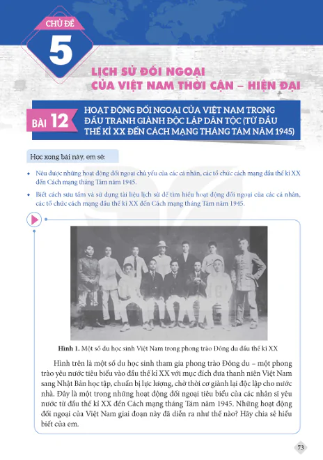 Chủ đề 5: LỊCH SỬ ĐỐI NGOẠI CỦA VIỆT NAM THỜI CẬN - HIỆN ĐẠI