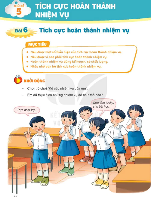 Chủ đề 5: Tích cực hoàn thành nhiệm vụ