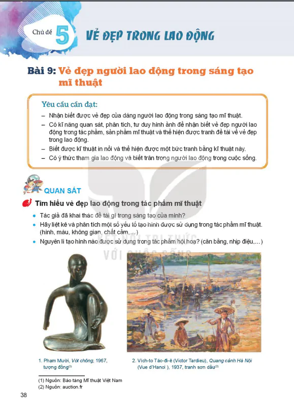 Chủ đề 5: Vẻ đẹp trong lao động