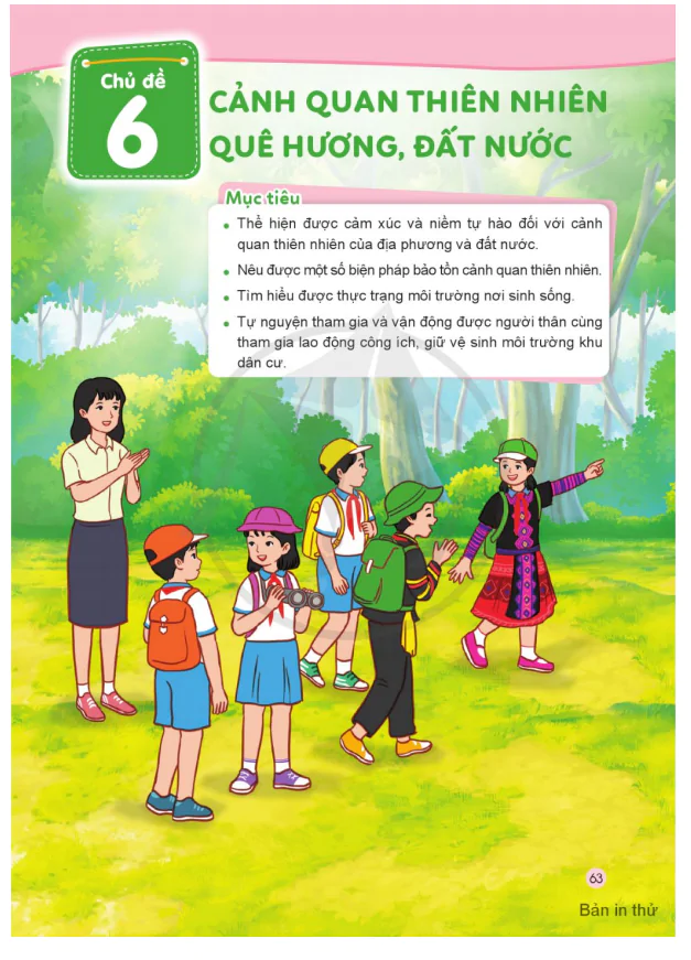 CHỦ ĐỀ 6: CẢNH QUAN THIÊN NHIÊN QUÊ HƯƠNG, ĐẤT NƯỚC