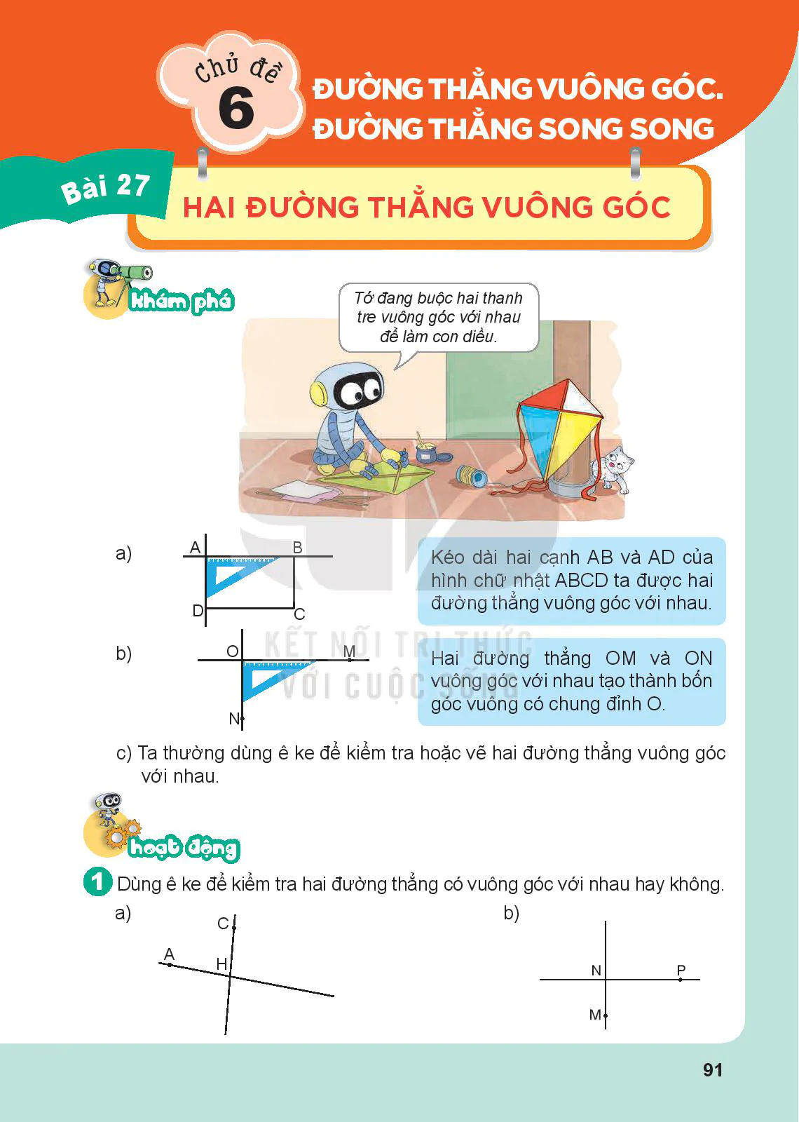 Chủ đề 6. Đường vuông góc. Đường thẳng song song