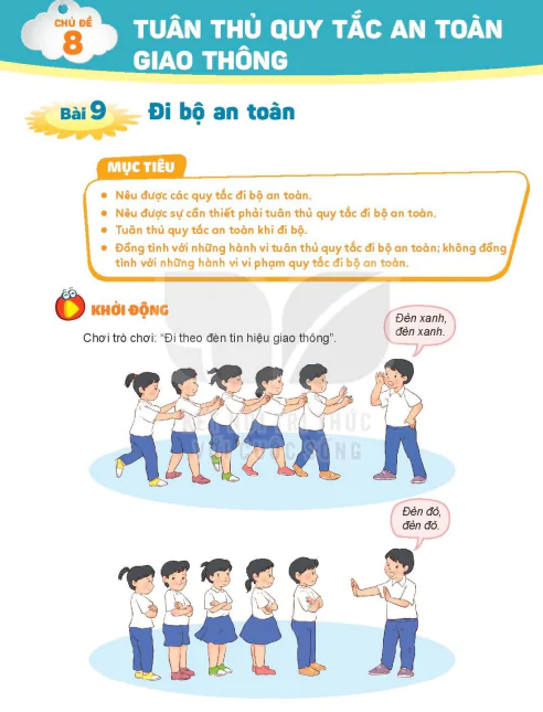 Chủ đề 8: Đi bộ an toàn