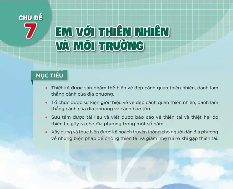 Chủ đề 7: Em với thiên nhiên và môi trường