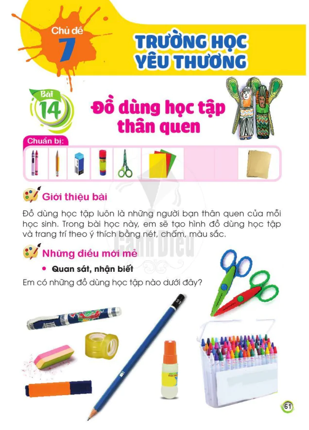 CHỦ ĐỀ 7: TRƯỜNG HỌC YÊU THƯƠNG