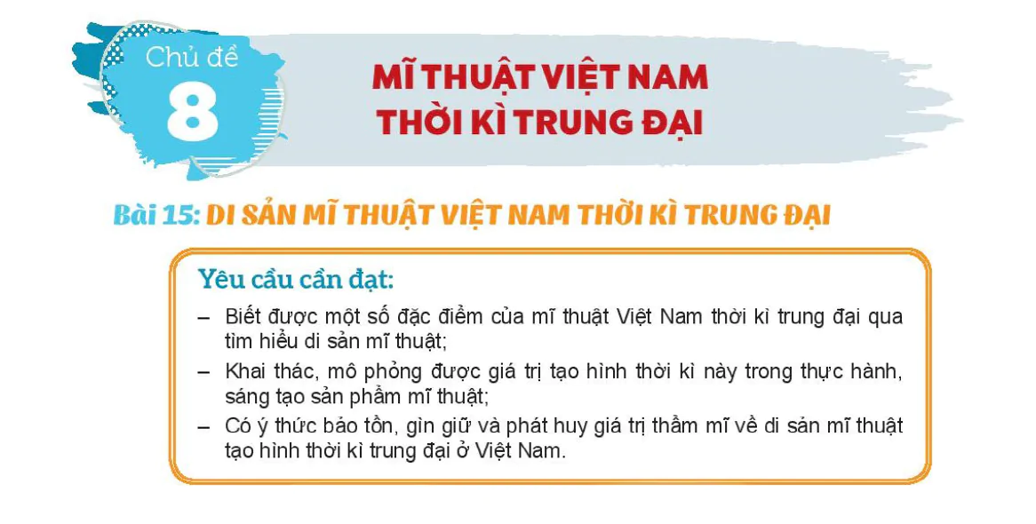 CHỦ ĐỀ 8: MĨ THUẬT VIỆT NAM THỜI KÌ TRUNG ĐẠI