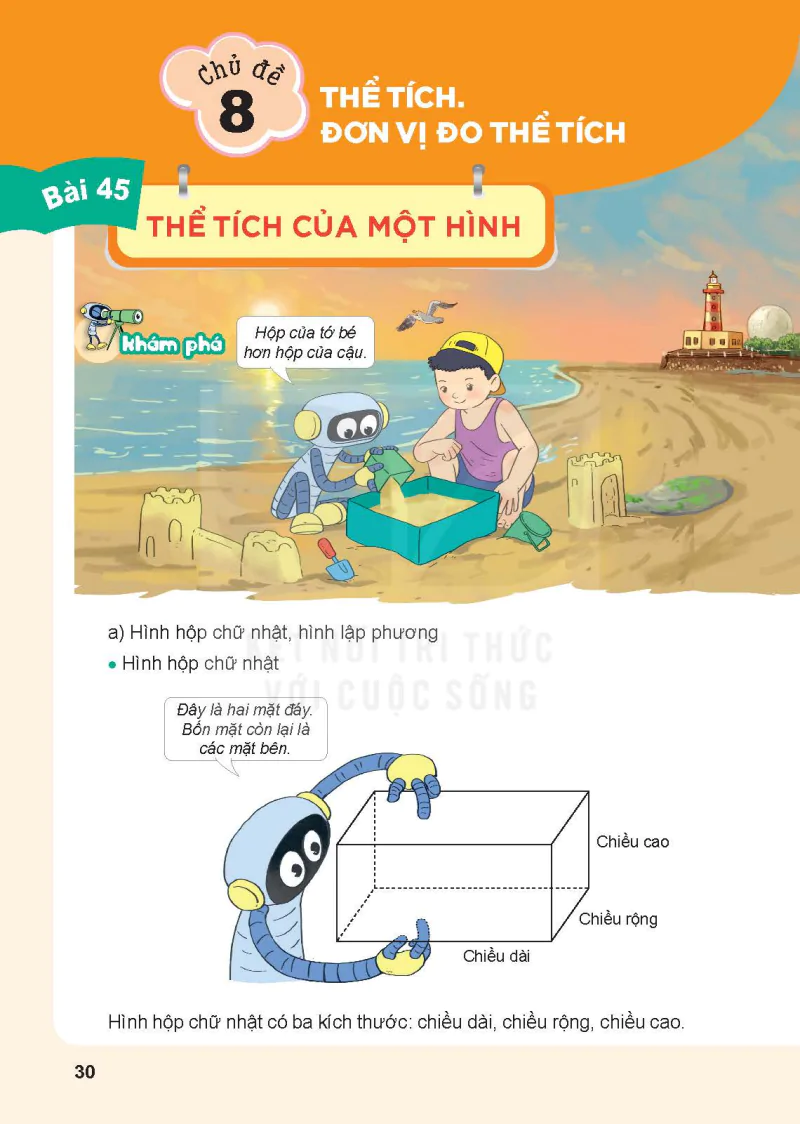 Chủ đề 8: Thể tích. Đơn vị đo thể tích