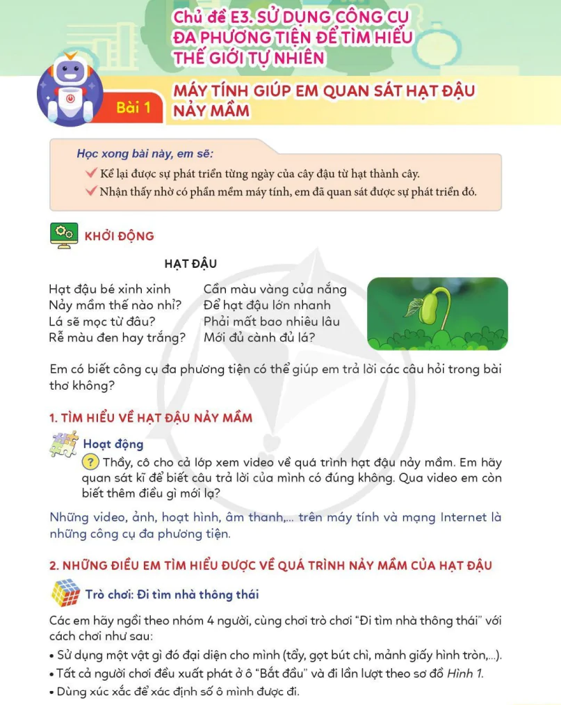 Chủ Đề E3. Sử Dụng Công Cụ Đa Phương Tiện Để Tìm Hiểu Thế Giới Tự Nhiên