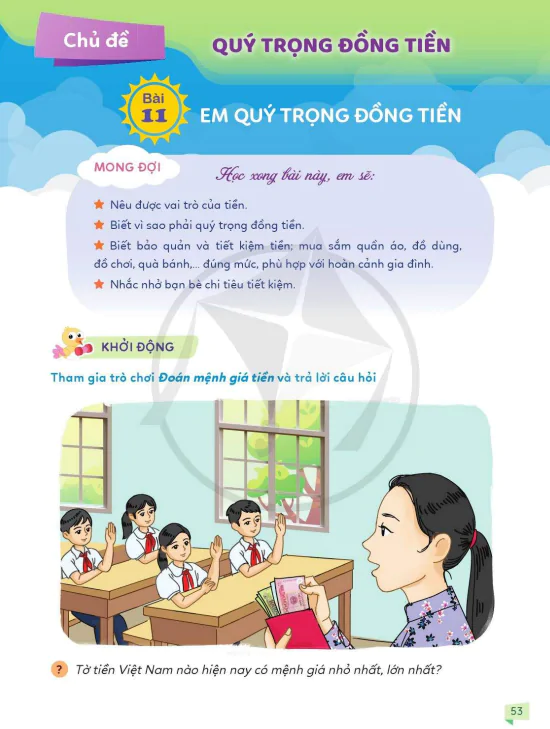 Chủ đề: Quý Trọng Đồng Tiền