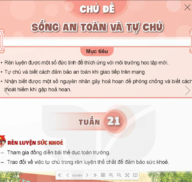 Chủ Đề: Sống An Toàn Và Tự Do