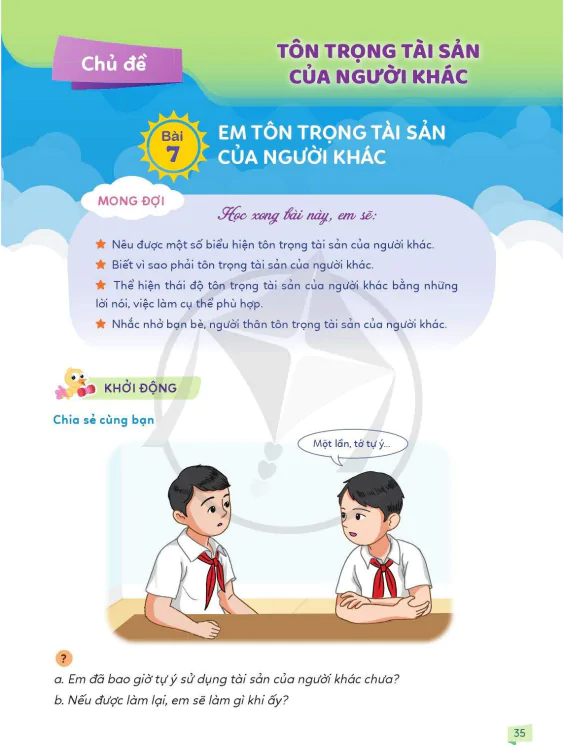 Chủ đề: Tôn Trọng Tài Sản Của Người Khác