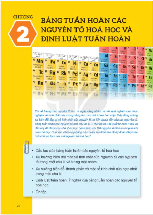 Chương 2: Bảng tuần hoàn các nguyên tố hóa học và định luật tuần hoàn