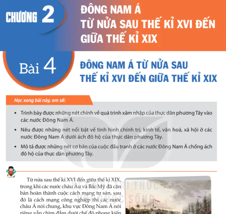 Chương 2: Đông Nam Á từ nửa sau thế kỉ XVI đến giữa thế kỉ XIX_Phần Lịch Sử