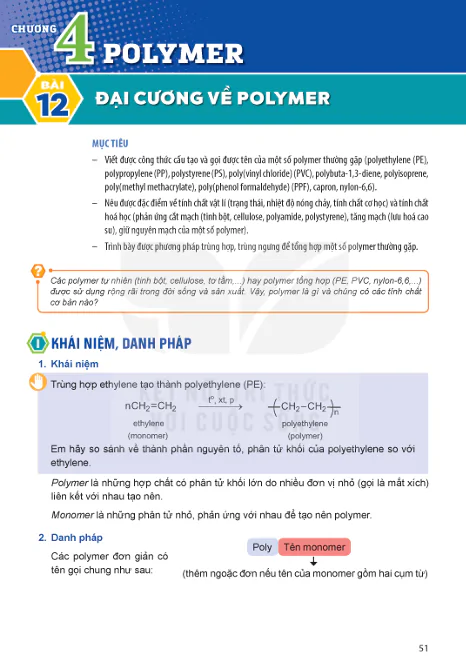 CHƯƠNG 4: POLYMER 