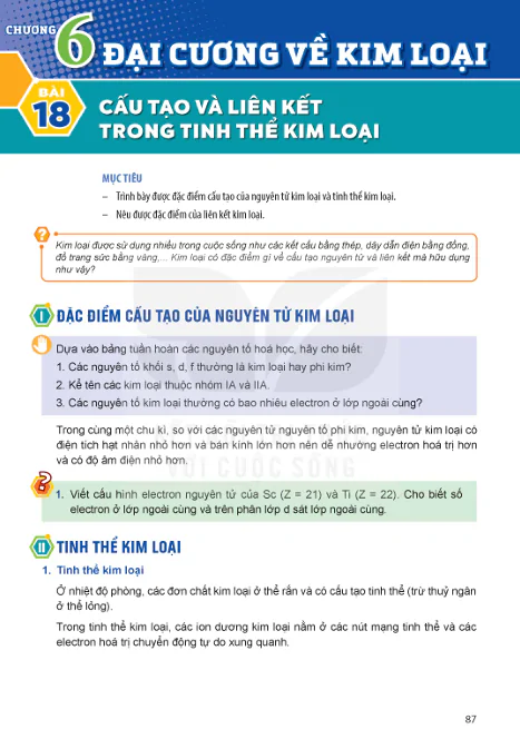 CHƯƠNG 6: ĐẠI CƯƠNG VỀ KIM LOẠI