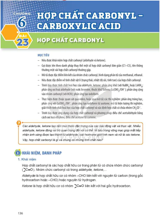 Chương 6: Hợp chất Carbonyl - Carbonxylic acid