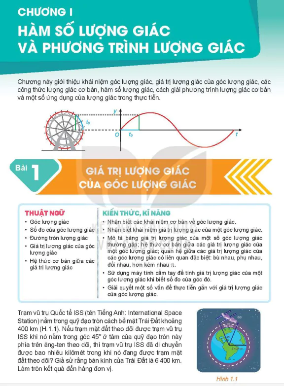 Chương I: Hàm Số Lượng Giác Và Phương Trình Lượng Giác