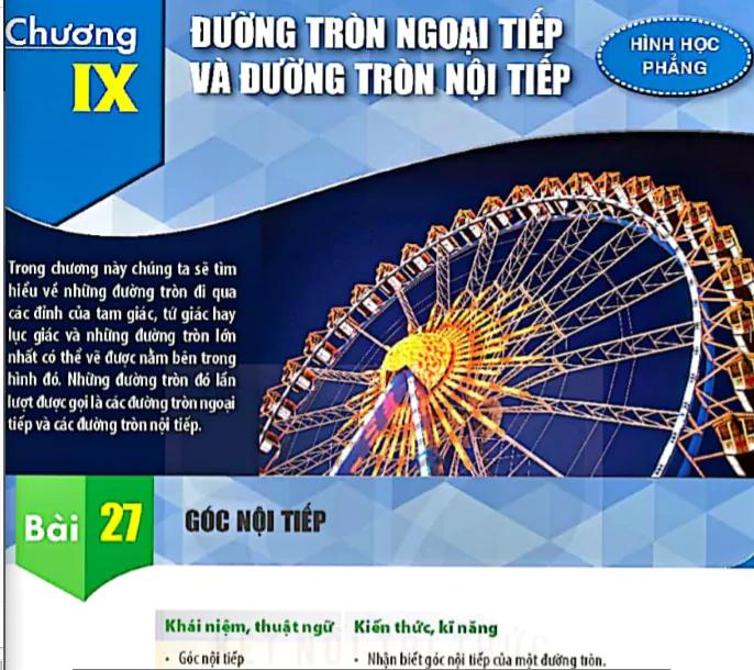 Chương IX: Đường tròn ngoại tiếp và đường tròn nội tiếp