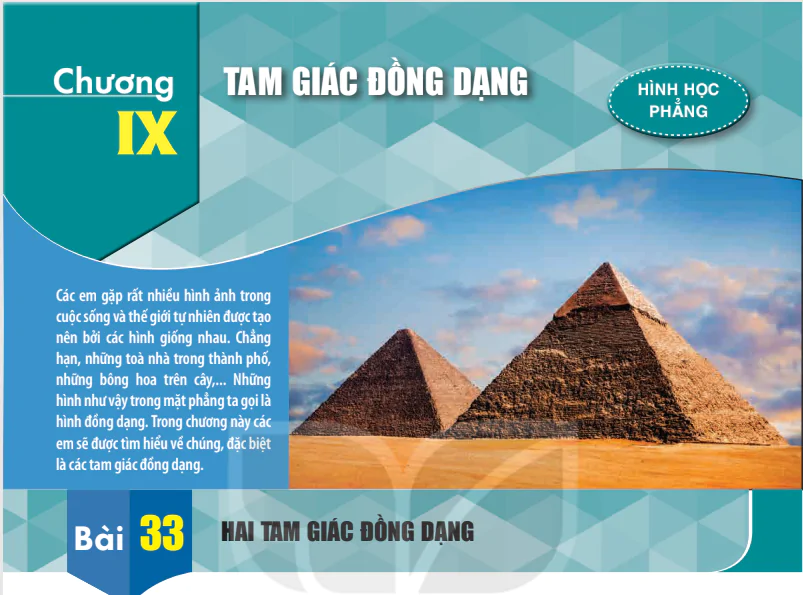 Chương IX: Tam giác đồng dạng