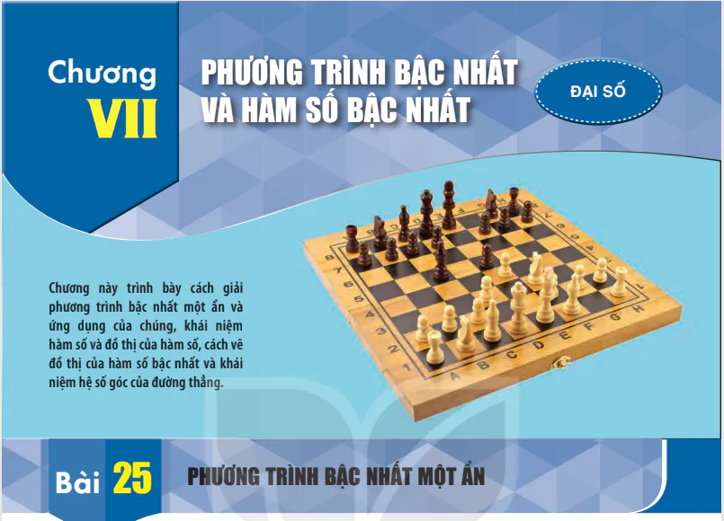 Chương VII. Phương trình bậc nhất và hàm số bậc nhất