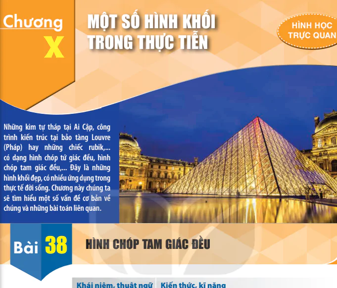 Chương X: Một số hình khối trong thực tiễn