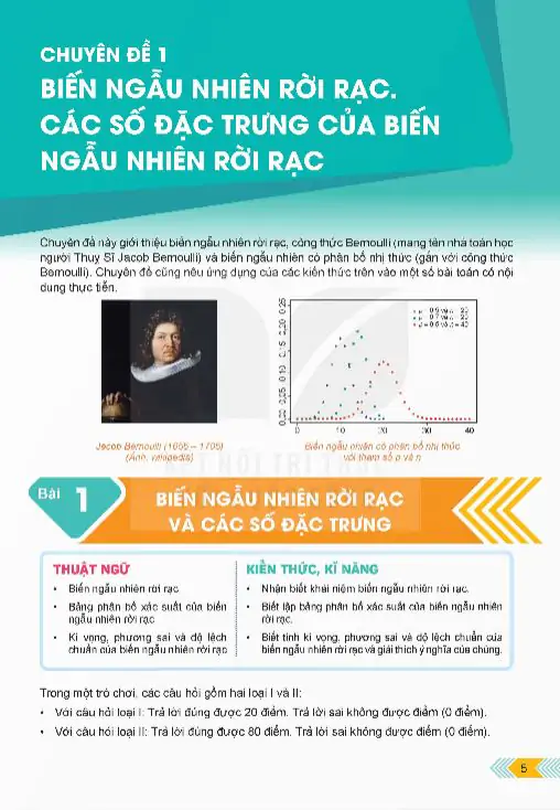 Chuyên Đề 1: Biến Ngẫu Nhiên Rời Rạc: Các Số Đặc Trưng Của Biến Ngẫu Nhiên Rời Rạc