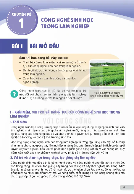 Chuyên Đề 1: Công Nghệ Sinh Học Trong Lâm Nghiệp