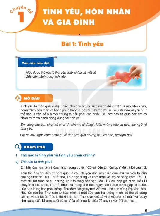 Chuyên Đề 1: Tình Yêu, Hôn Nhân Và Gia Đình