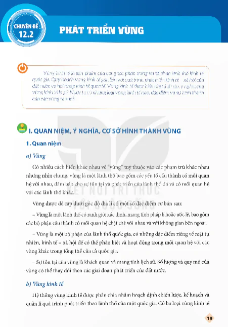 Chuyên Đề 12.2: Phát Triển Vùng