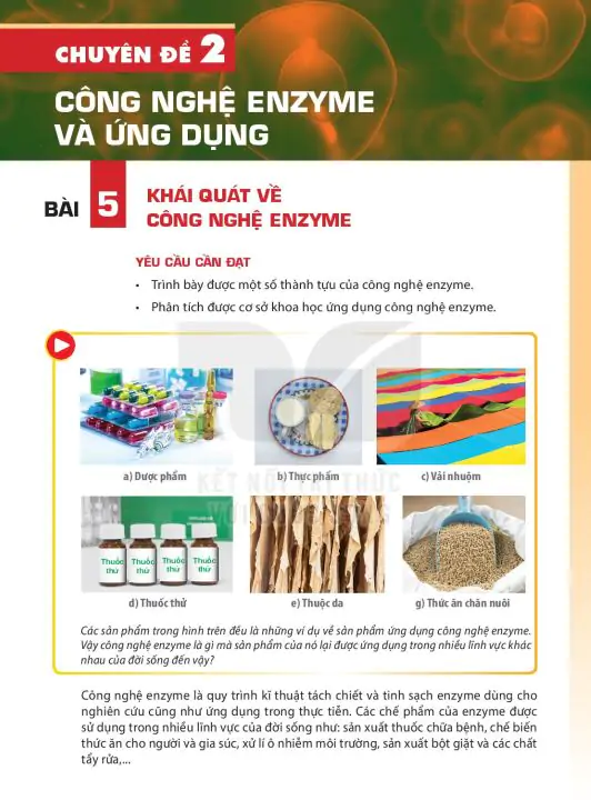 Chuyên Đề 2: Công Nghệ Enzyme Và Ứng Dụng