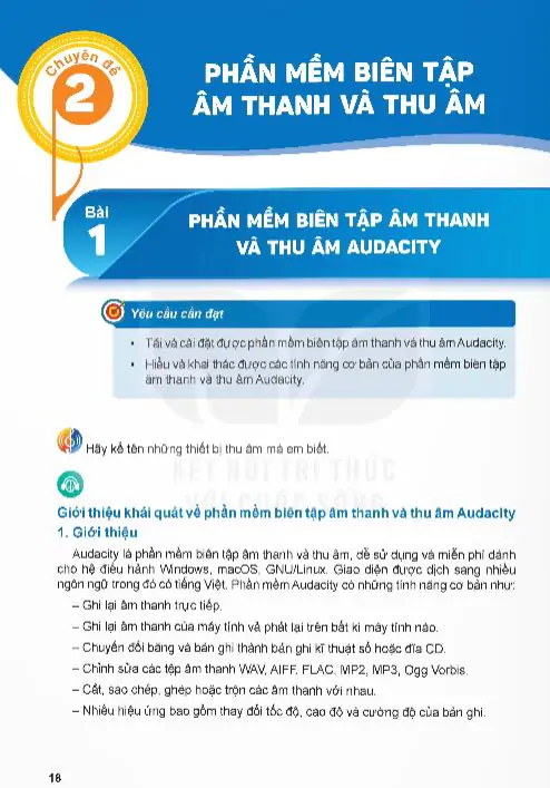 Chuyên Đề 2: Phần Mềm Biên Tập Âm Thanh Và Thu Âm